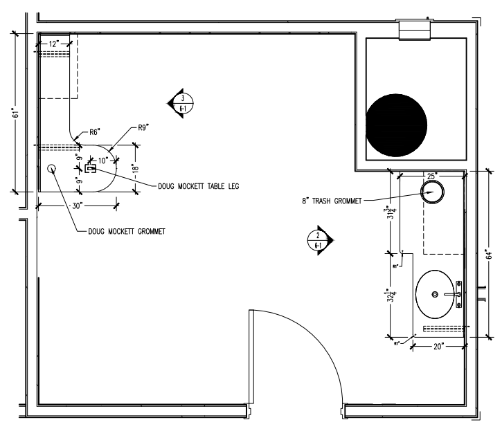 Plan drawing showing overall layout and dimensions.